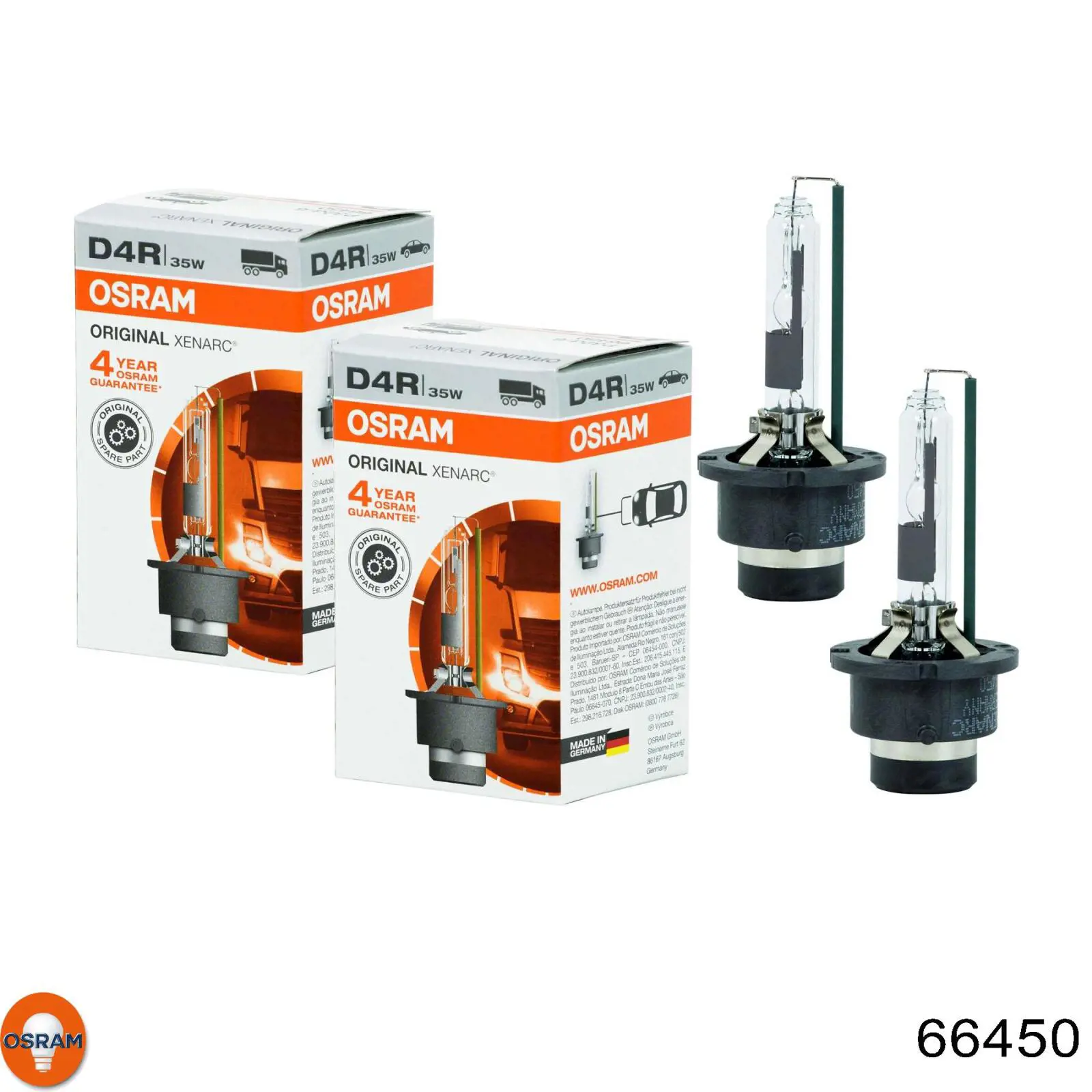 Лампочка ксеноновая 66450 Osram