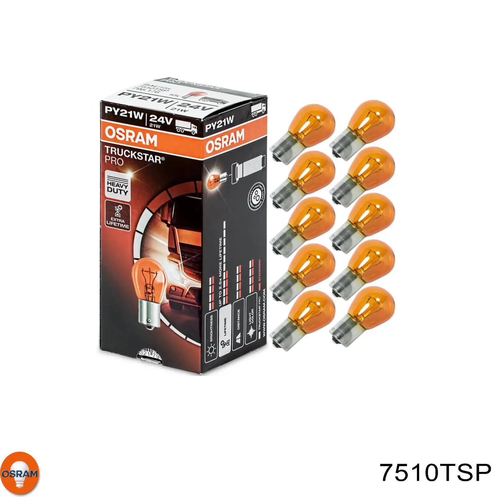 Лампи Osram 7510TSP ціна, від 1.12 USD