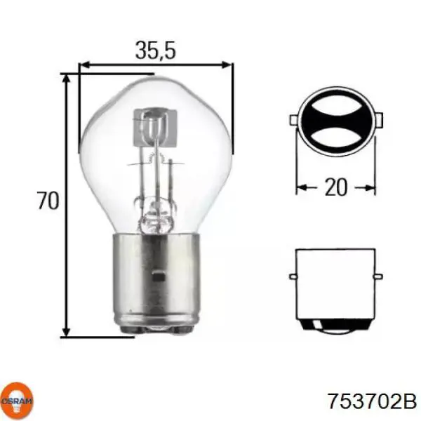 Лампочка 753702B Osram