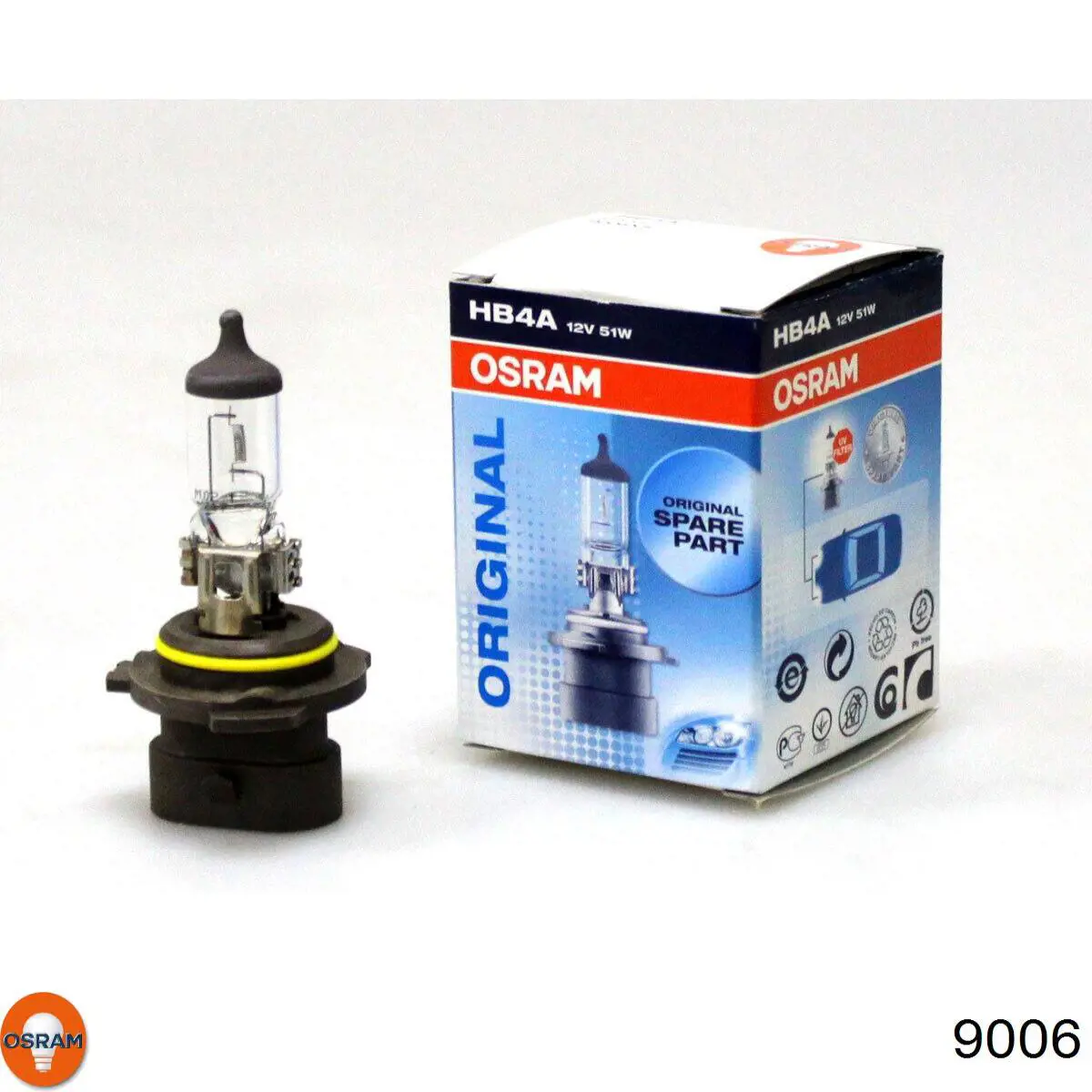 Лампочка галогенна 9006 Osram