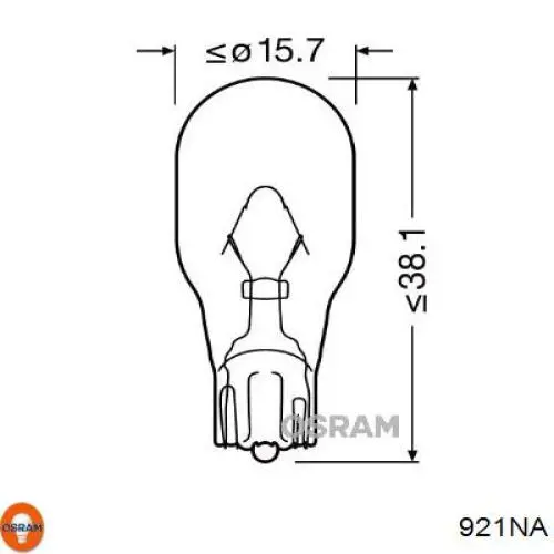 921NA Osram Лампа автомобільна