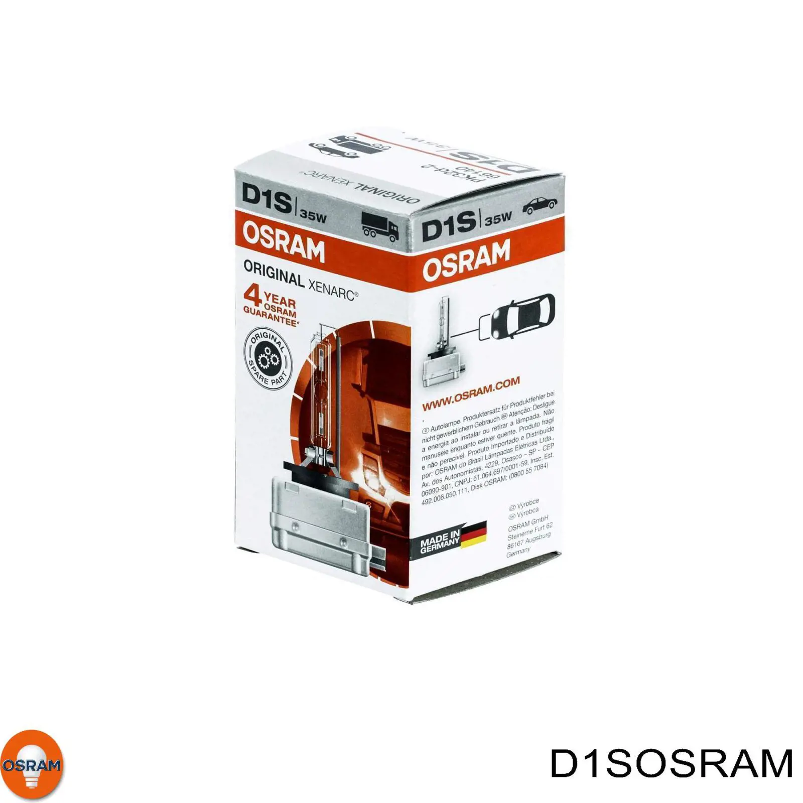 Ксенон Osram D1SOSRAM ціна, від 35.23 USD