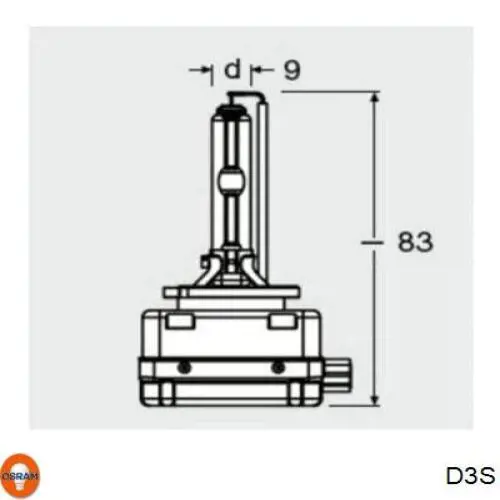 D3S Osram Лампочка ксеноновая