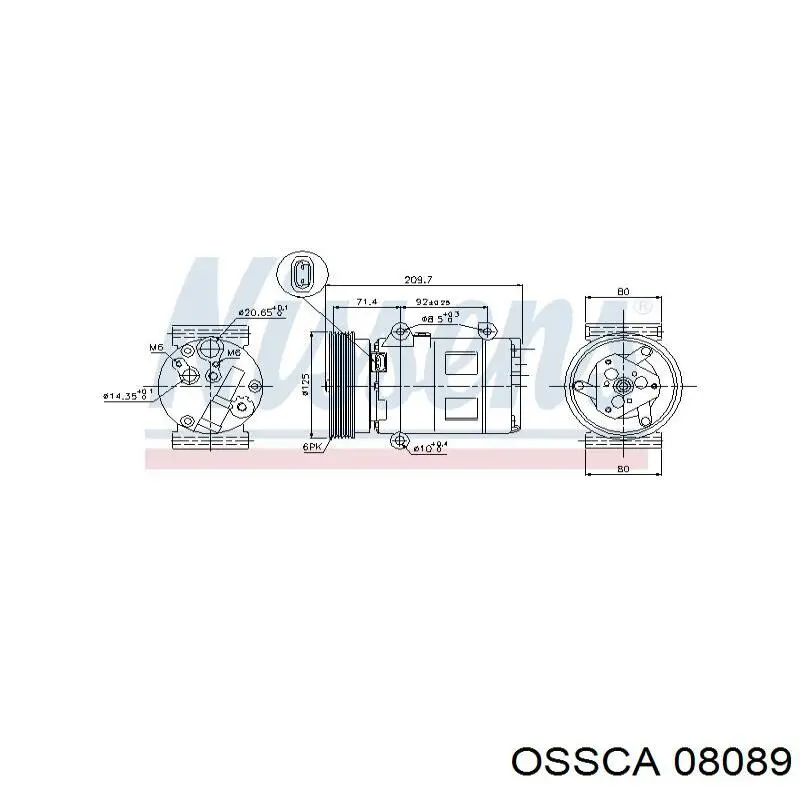 Купити 08089 Ossca Їжак обігрівача