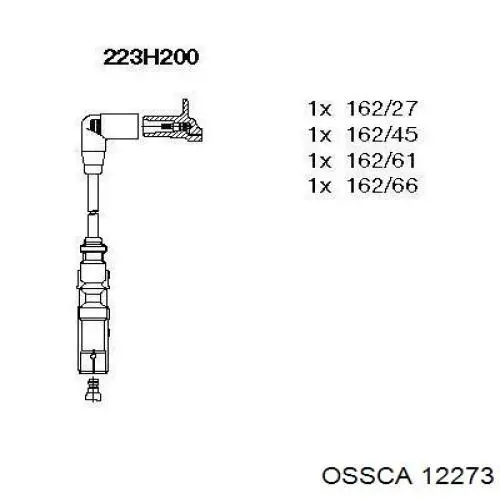 Дріт високовольтний, комплект 12273 Ossca