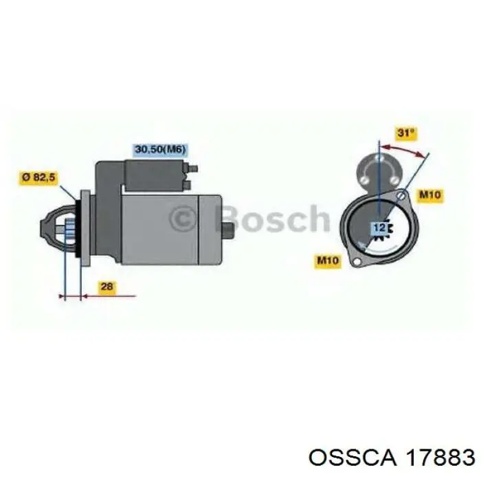 17883 Ossca буфер-відбійник амортизатора переднього