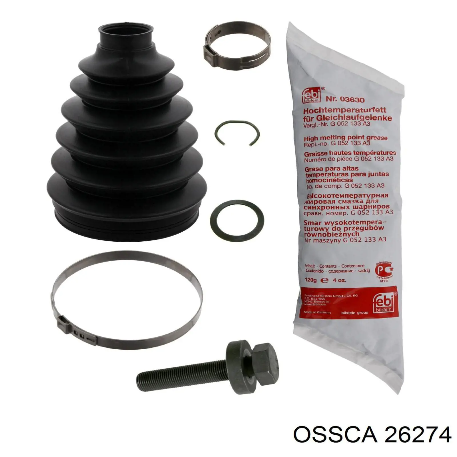 26274 Ossca шланг/патрубок системи охолодження