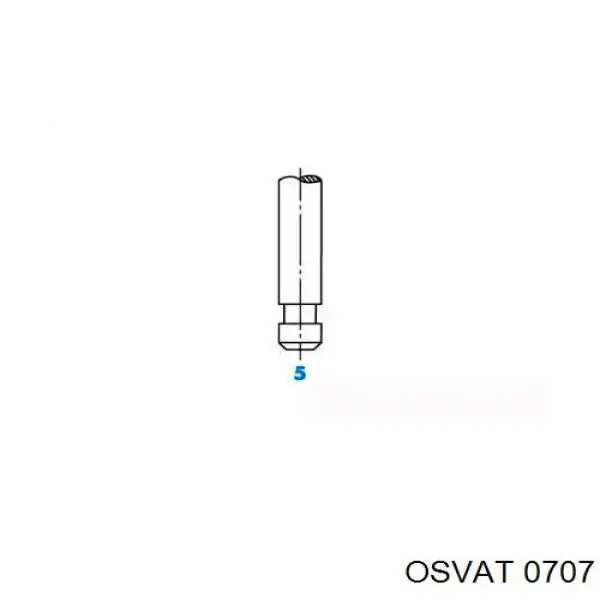 0707 Osvat клапан впускний