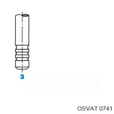 Клапан випускний 0741 Osvat