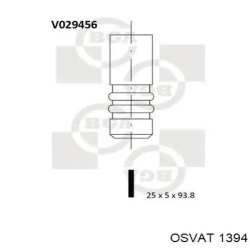 Вихлопний клапан Osvat 1394 ціна, від 7.25 USD