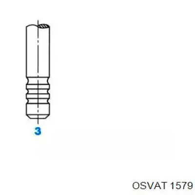 Клапан впускний 1579 Osvat