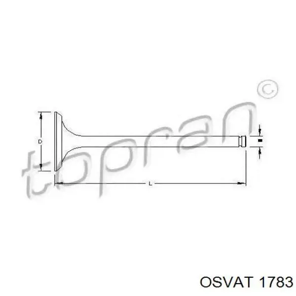 Клапан впускний PFIA246S0N AMP/Paradowscy