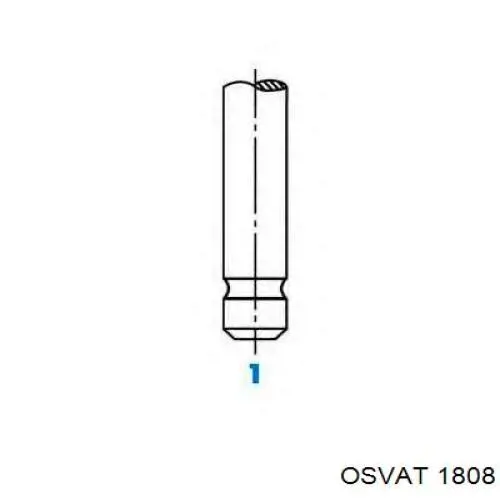 Клапан випускний 1808 Osvat