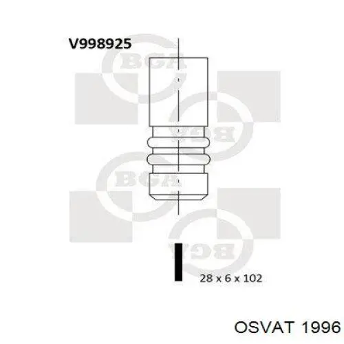 06D109611T VAG клапан випускний