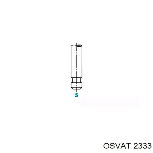 Клапан впускний 2333 Osvat