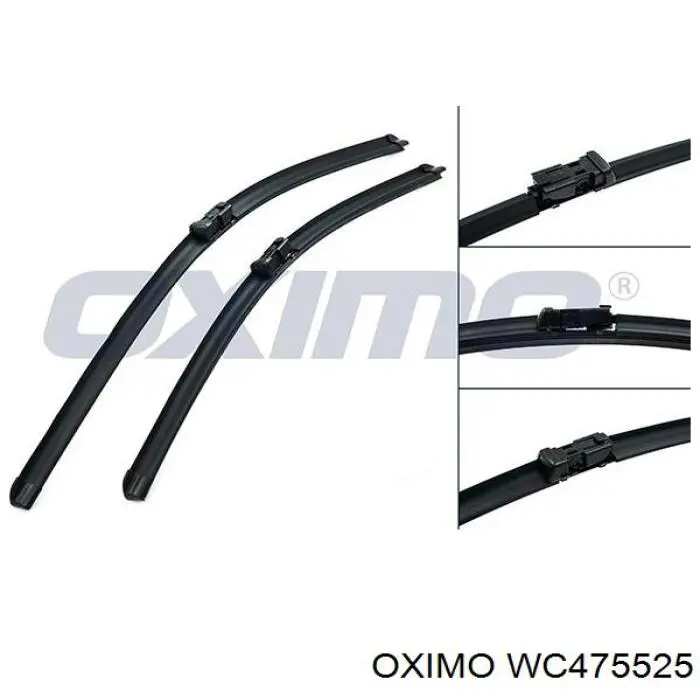 Щітка-двірник лобового скла, комплект з 2-х шт. Oximo WC475525 ціна, від 19.35 USD