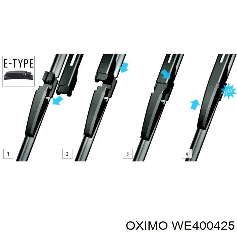 Купити WE400425 Oximo Щітка-двірник лобового скла, водійська