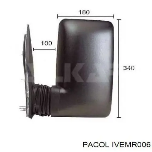 Дзеркало заднього виду Pacol IVEMR006 ціна, від 76.98 USD