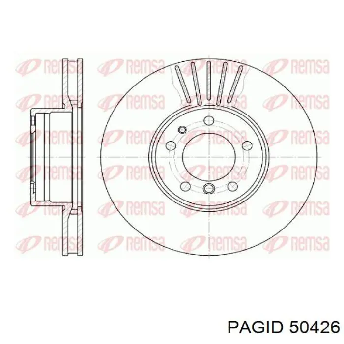 Купити 50426 HELLA-PAGID Ротор гальмівний