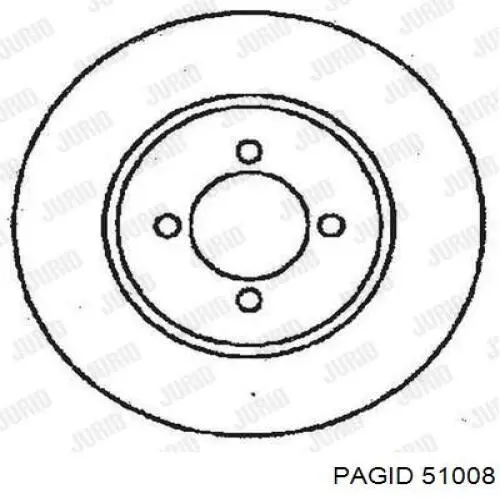 Гальмівні диски 51008 HELLA-PAGID