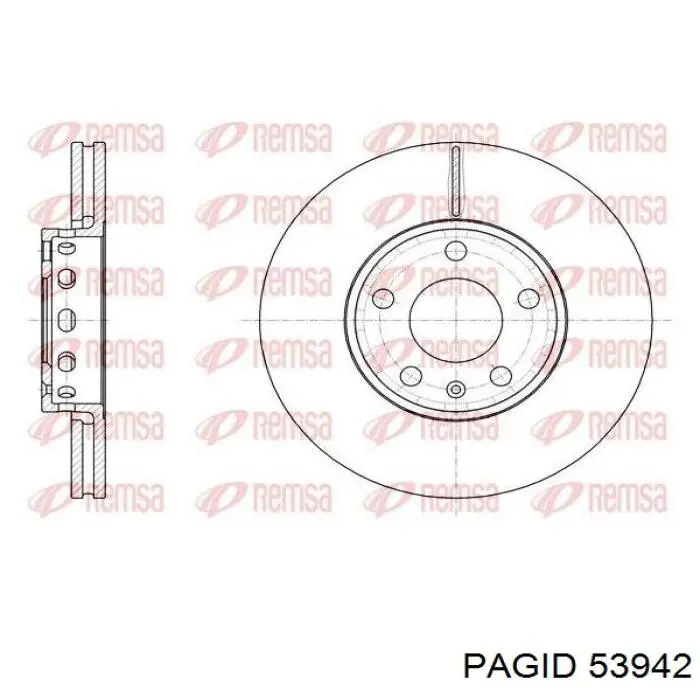 Купити 53942 HELLA-PAGID Ротор гальмівний