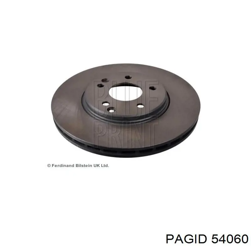 Гальмівні диски передні 54060 HELLA-PAGID