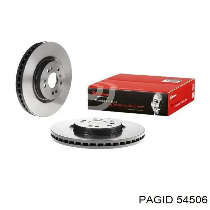 Диск гальмівний передній HELLA-PAGID 54506