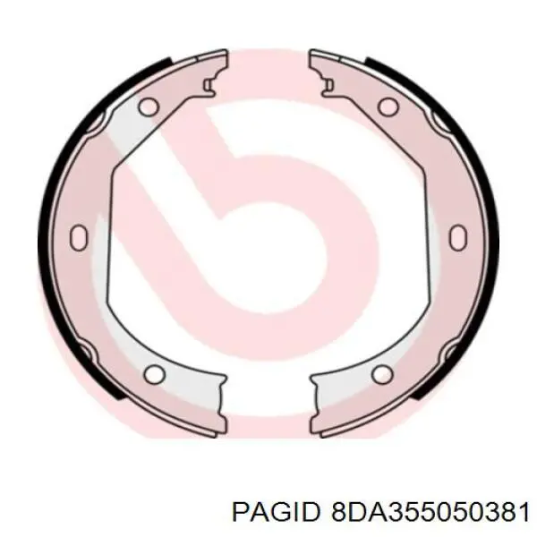 Колодки ручника 8DA355050381 HELLA-PAGID