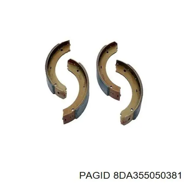 Колодки стоянкового гальма HELLA-PAGID 8DA355050381