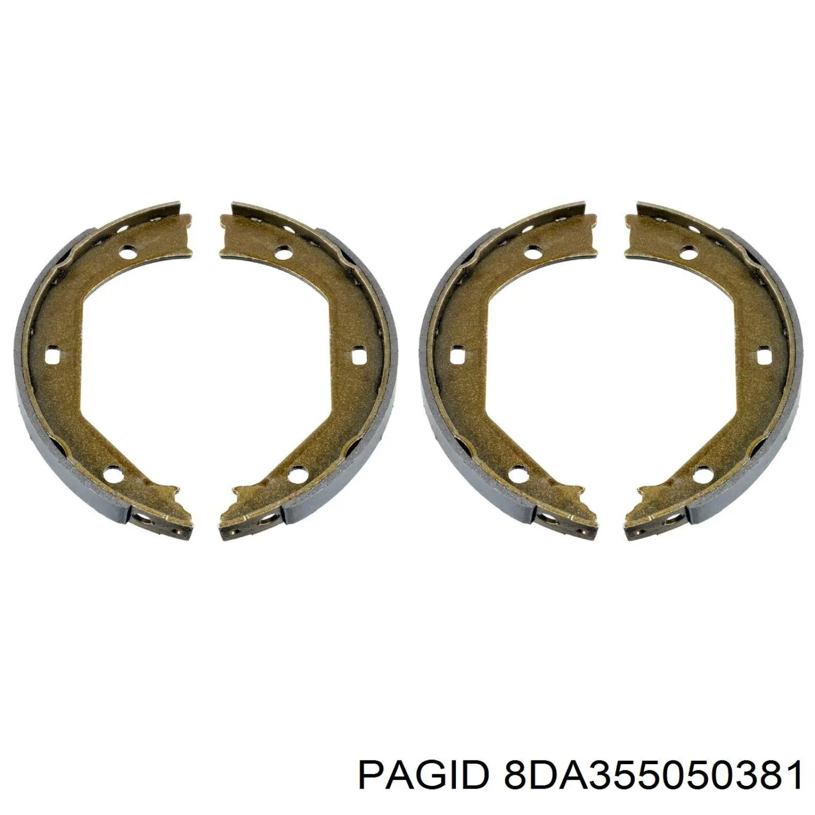8DA355050381 HELLA-PAGID Гальмівні колодки ручника