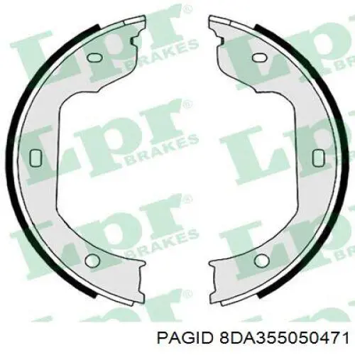 Купити 8DA355050471 HELLA-PAGID Гальмівні колодки гальма стоянки