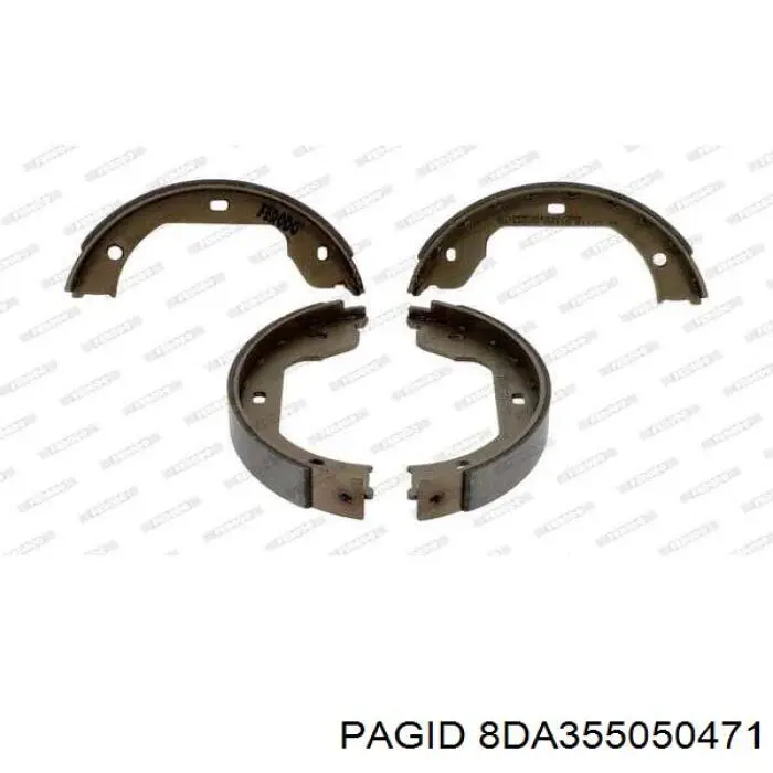 8DA355050471 HELLA-PAGID Гальмівні колодки ручника