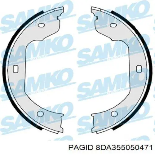 Колодки ручника / стоянкового гальма HELLA-PAGID 8DA355050471 ціна, від 24.09 USD