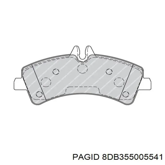 Задні гальмівні колодки HELLA-PAGID 8DB355005541 ціна, від 25.89 USD