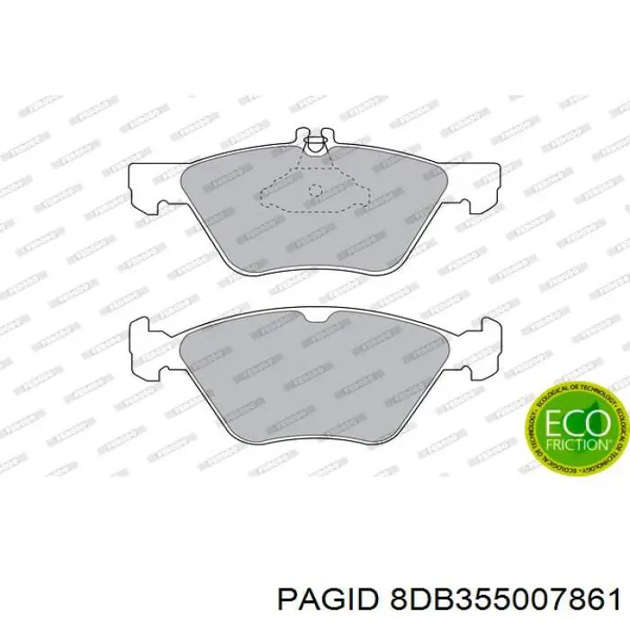 Гальмівні колодки HELLA-PAGID 8DB355007861 ціна, від 21.59 USD