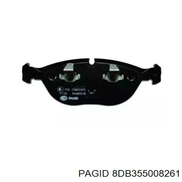 Передні тормозні колодки 8DB355008261 HELLA-PAGID