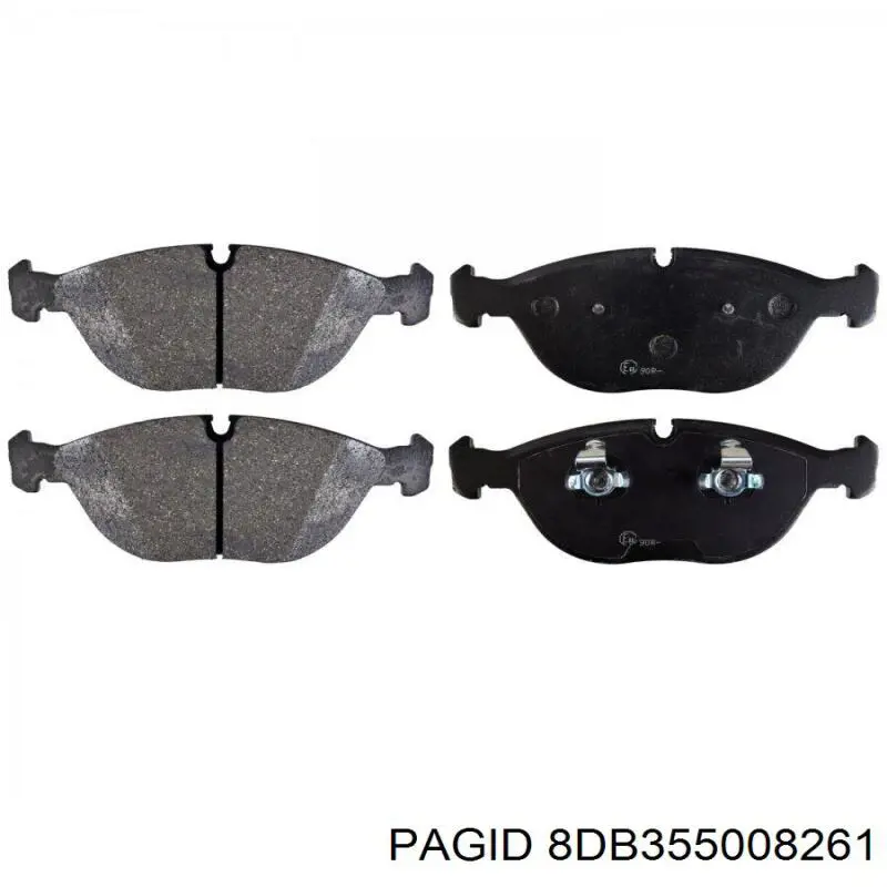 Гальмівні колодки HELLA-PAGID 8DB355008261 ціна, від 60.06 USD