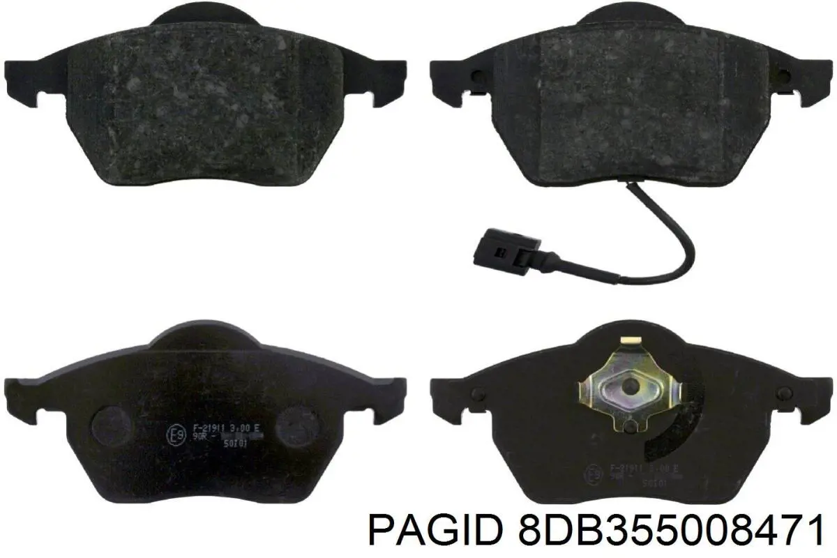 8DB355008471 HELLA-PAGID Передні гальмівні колодки