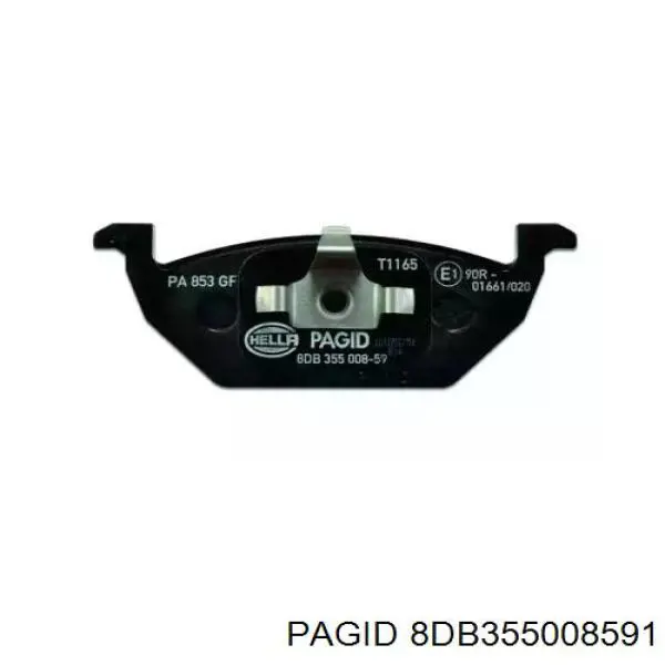 Гальмівні колодки HELLA-PAGID 8DB355008591 ціна, від 24.28 USD
