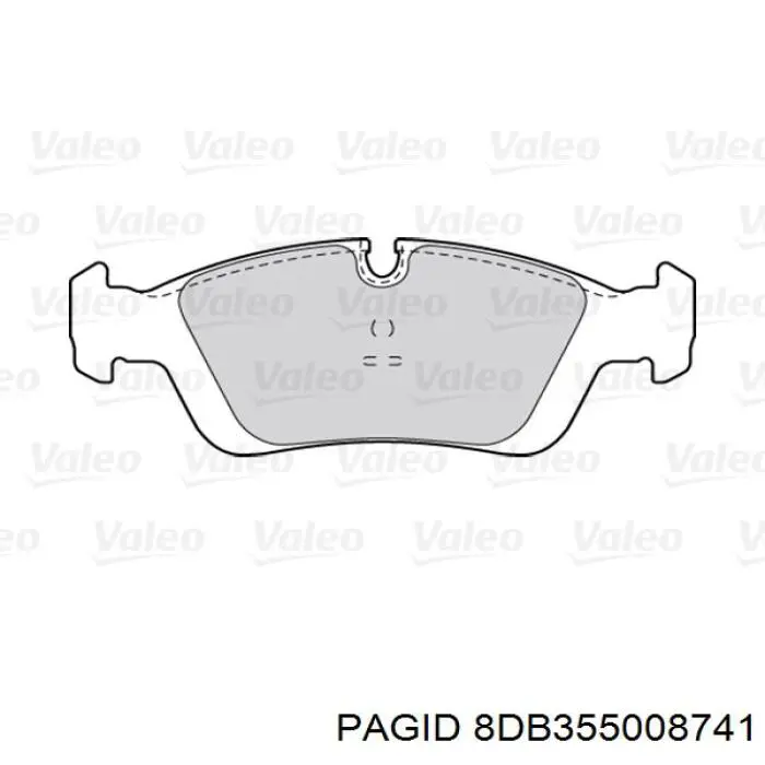 Купити 8DB355008741 HELLA-PAGID Колодки гальмівні передні, дискові