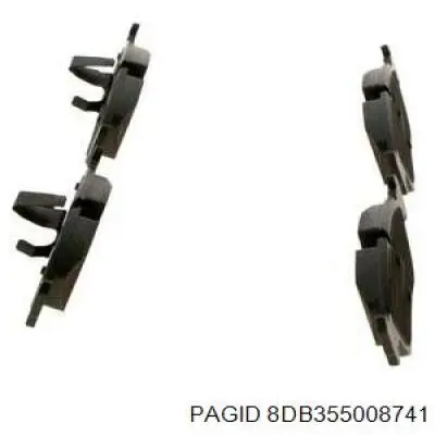 Тормозні колодки HELLA-PAGID 8DB355008741