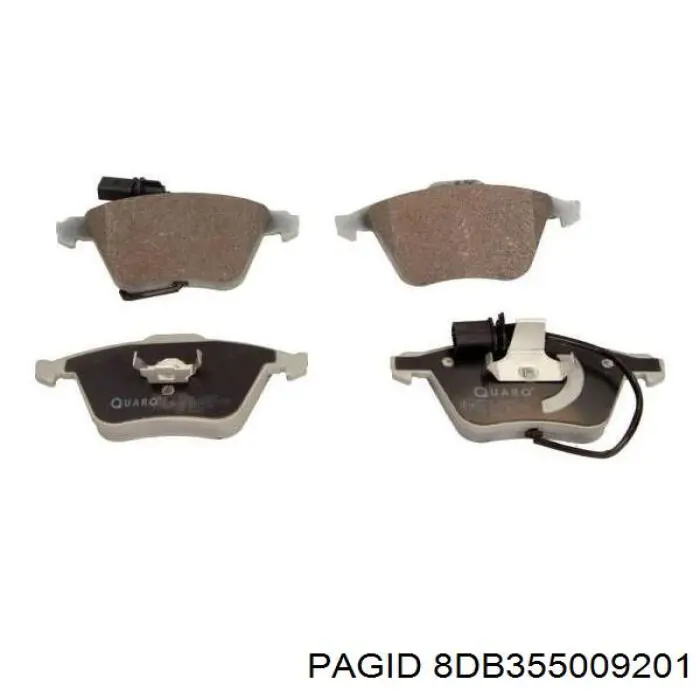 Передні тормозні колодки 8DB355009201 HELLA-PAGID