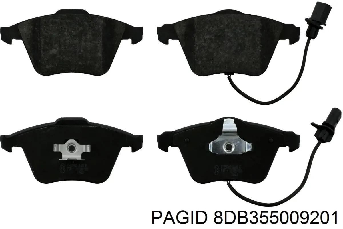 8DB355009201 HELLA-PAGID Передні гальмівні колодки