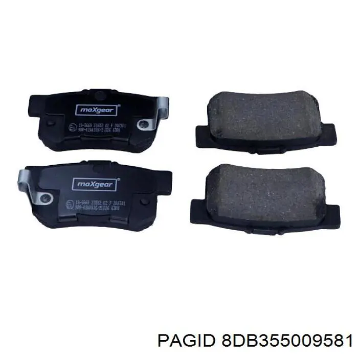 Купити 8DB355009581 HELLA-PAGID Задні колодки