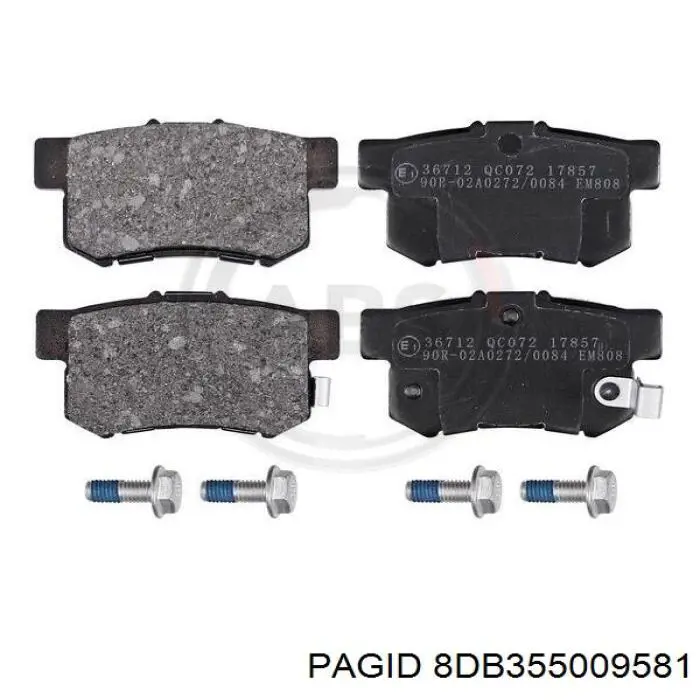 Задні гальмівні колодки HELLA-PAGID 8DB355009581 ціна, від 16.76 USD