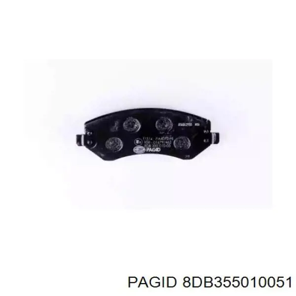 8DB355010051 HELLA-PAGID колодки гальмівні передні, дискові