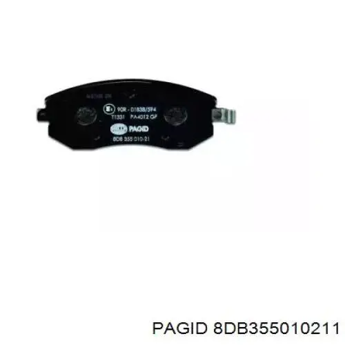 Передні тормозні колодки 8DB355010211 HELLA-PAGID