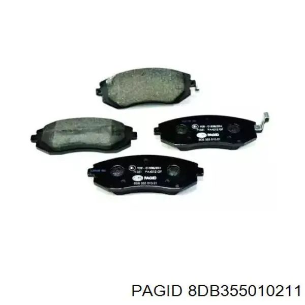 Купити 8DB355010211 HELLA-PAGID Колодки гальмівні передні, дискові