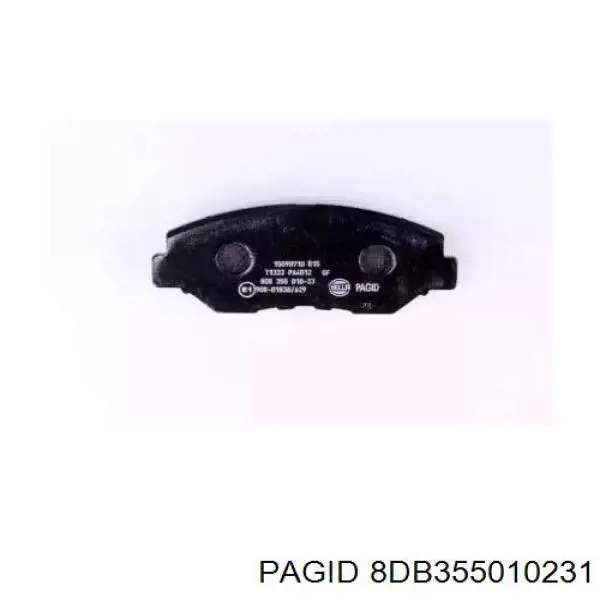 8DB355010231 HELLA-PAGID колодки гальмівні передні, дискові
