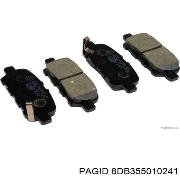 Задні дискові колодки HELLA-PAGID 8DB355010241